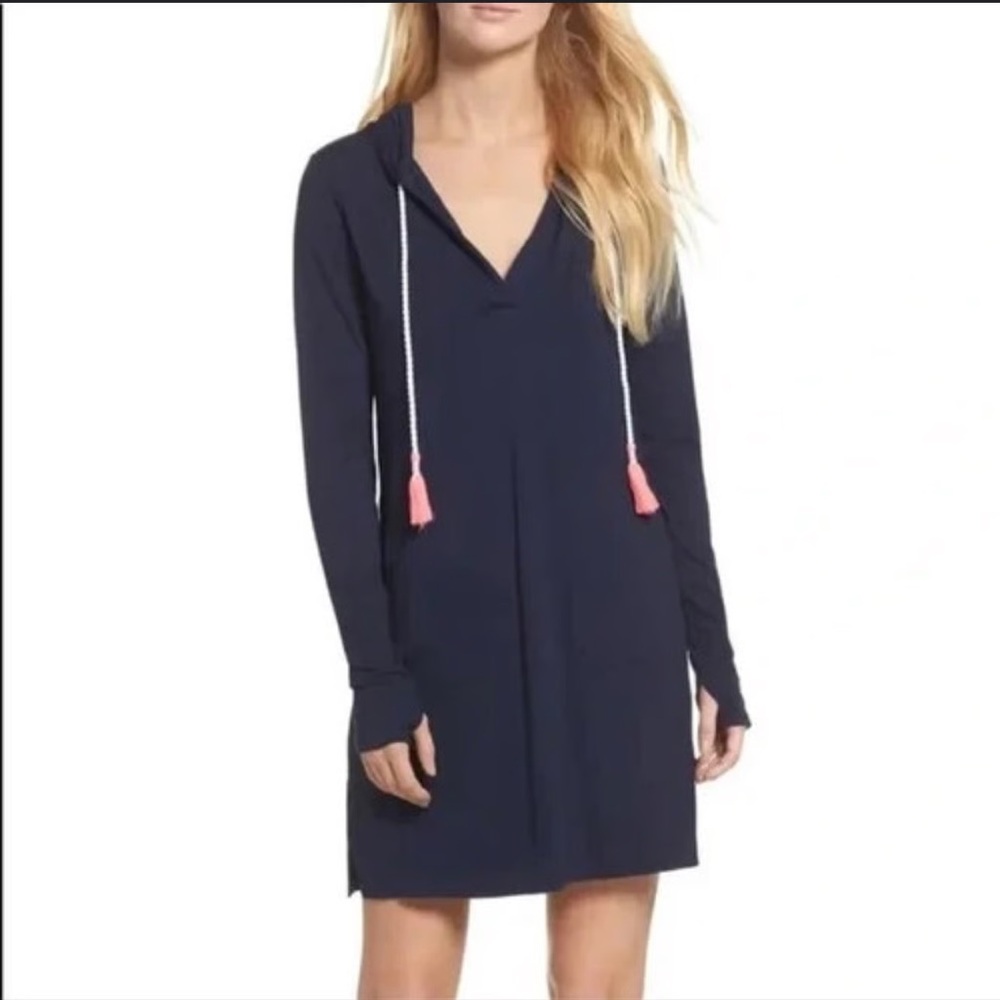 Lilly Pulitzer Riley Hooded Dress upf50 size xl